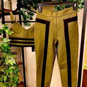 FASHIONNOVA green set top and pants